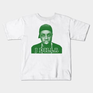 j dilla // green solid style Kids T-Shirt